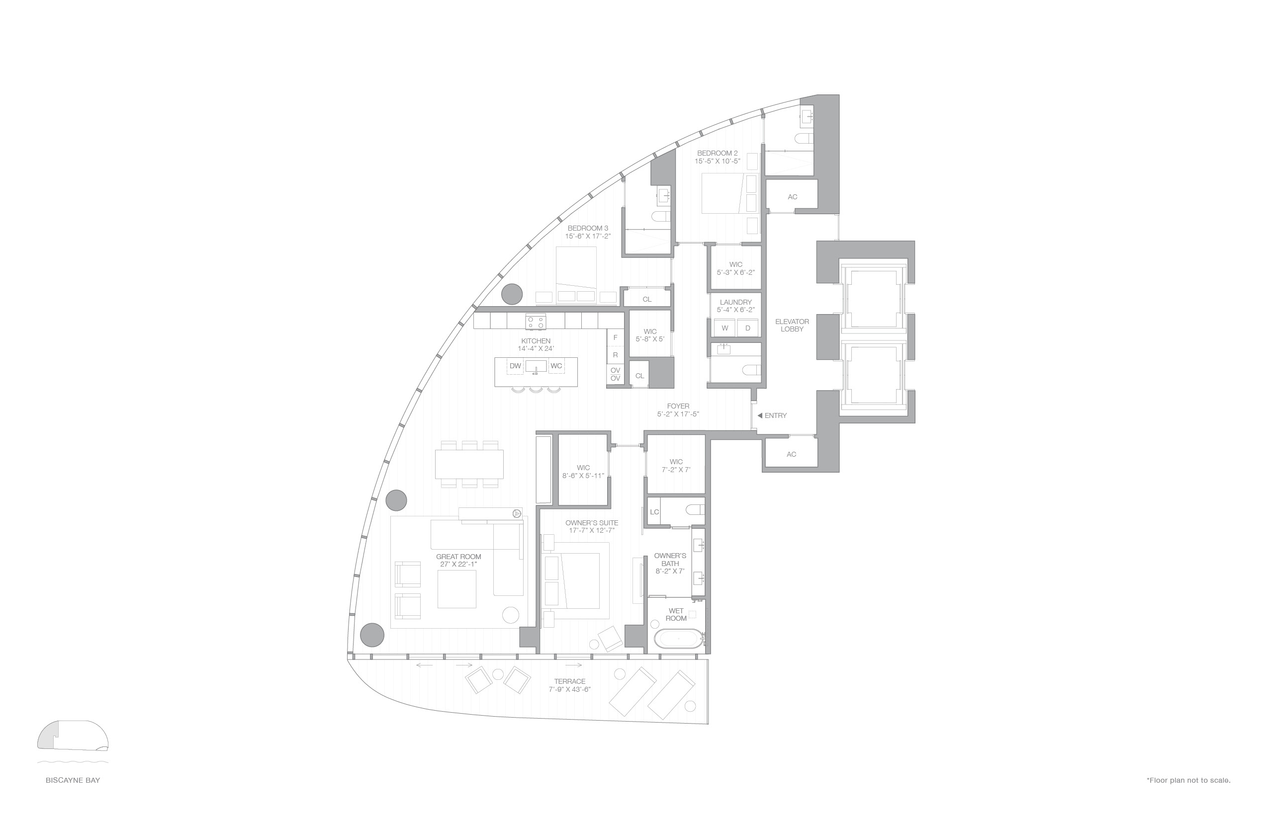 Blueprint map of the residence area